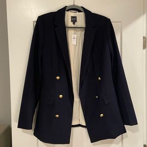 Gap dark Blue Tall Blazer with Gold buttons